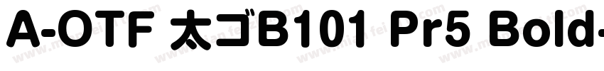 A-OTF 太ゴB101 Pr5 Bold字体转换